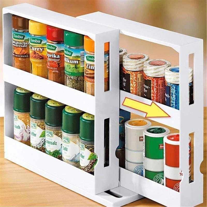 Kitchen Spice Storage Rack Organizer