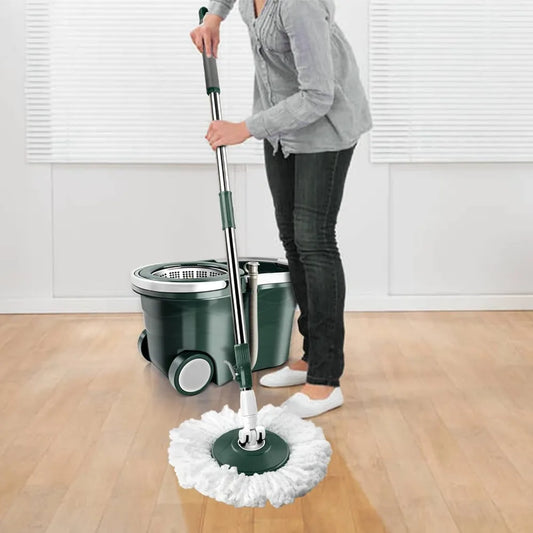 Spin Mop Bucket with Wringer Set