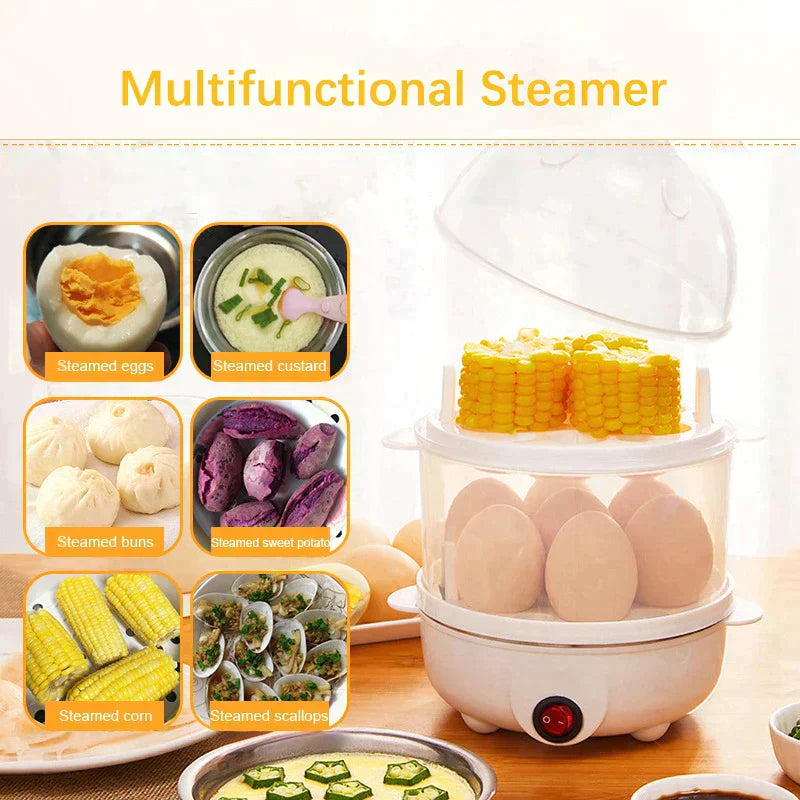 Multifunction Double Layers Egg Boiler